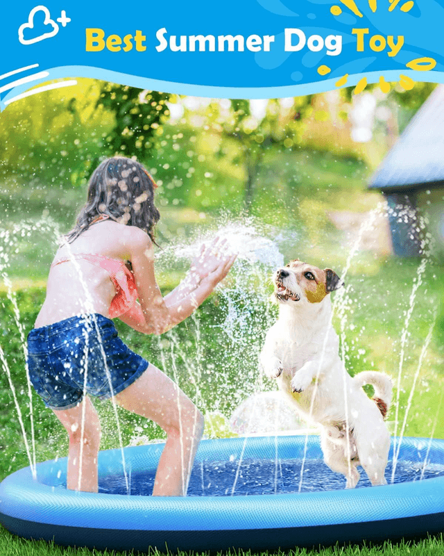 Dog Splash Pad Anti-Slip Dog Pool