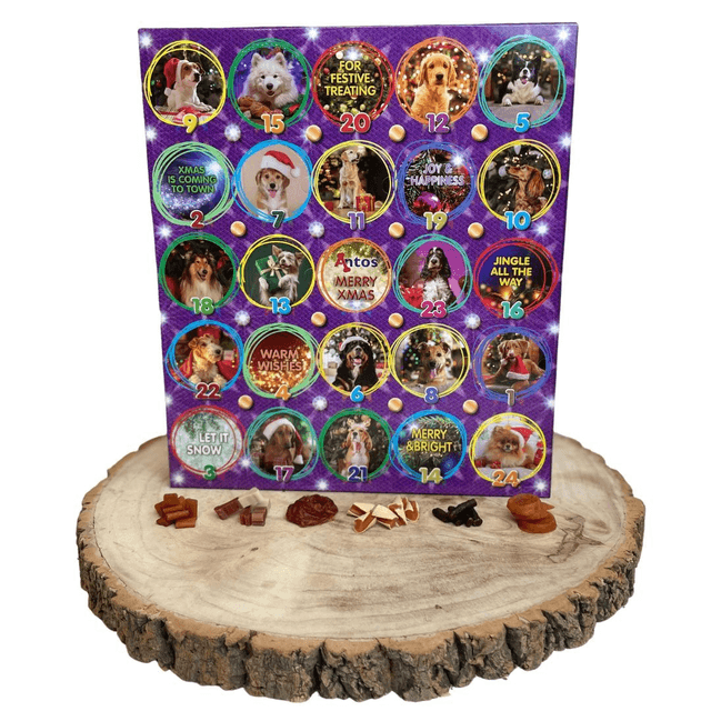 Doggy Christmas Advent Calendar Raw Hide Free 