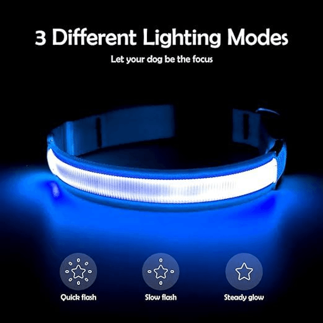 Rechargeable LED collar